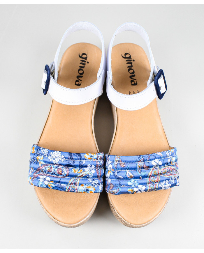 Sandalias de Senhora Ginova con cinta grabada