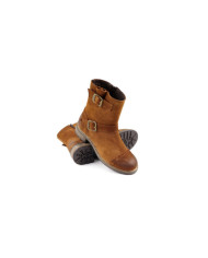 Botas de Senhora em Camel com Fivelas Ginova