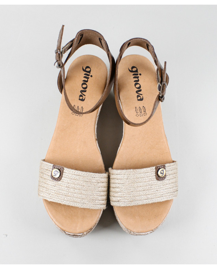 Sandalias de Senhora Ginova con Strip en Esparto