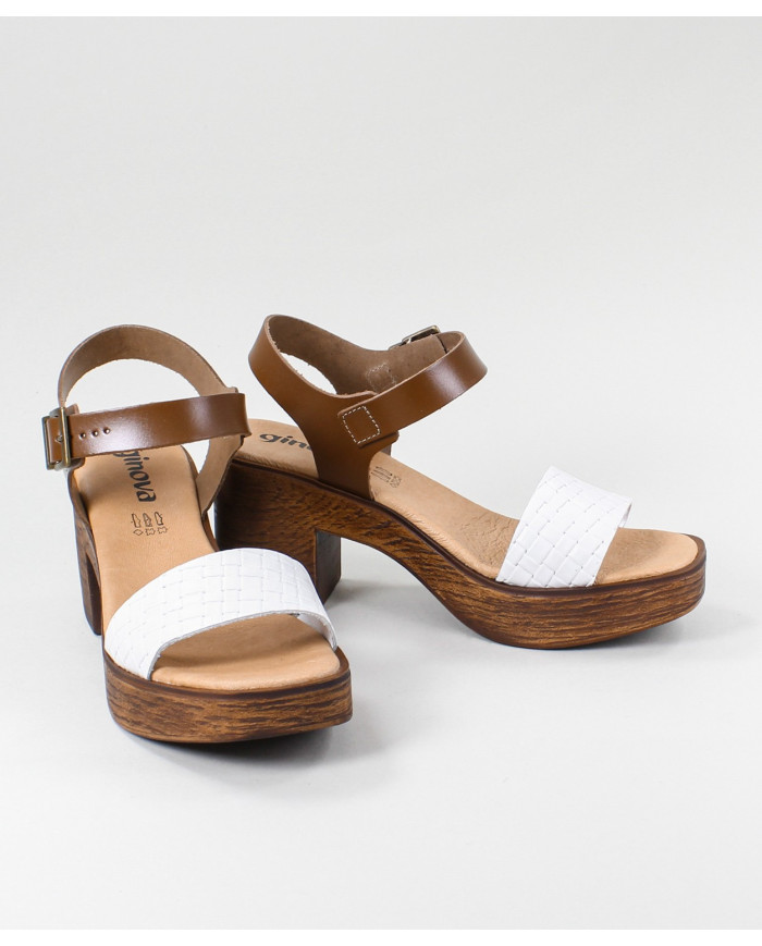 Sandalias de Senhora Ginova con Tira Decorada
