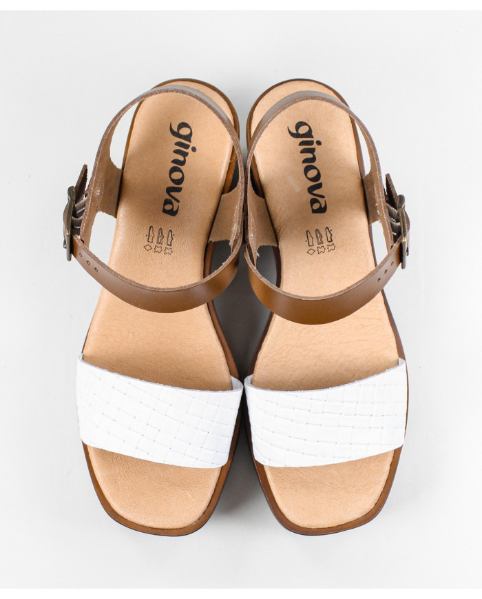 Sandalias de Senhora Ginova con Tira Decorada