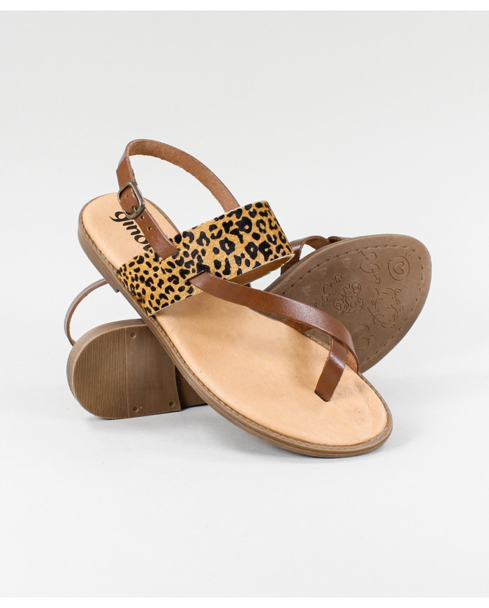 Sandals by Madame Ginova Leopard