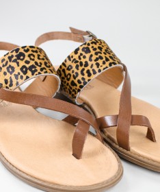 Sandálias de Senhora Ginova Leopardo