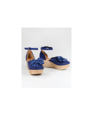 Blue Sandals by Senhora Ginova with Laço