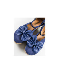 Blue Sandals by Senhora Ginova with Laço