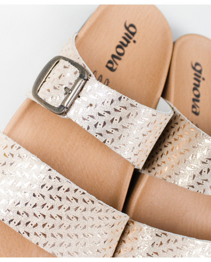 Ms. Ginova Slippers with Strips