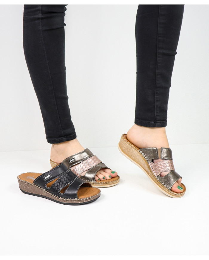 Ladies Comfort Slippers with Insole Pillow