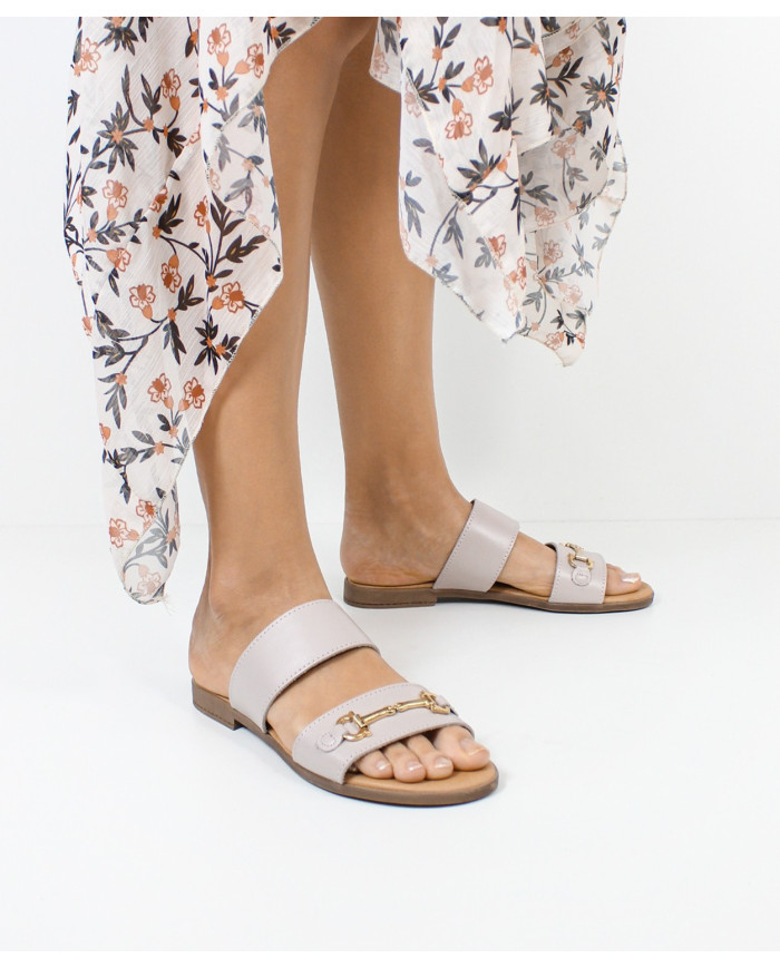 Señoras Zapatillas con Golden Aplique