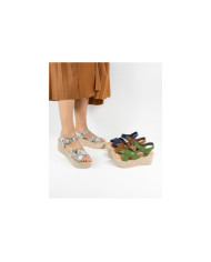 Sandalias de Senhora Ginova de Tiras Cruzadas