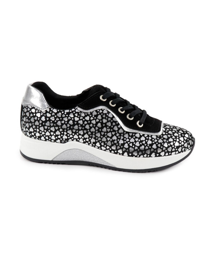Women's shoes Ginova Silvers with Pattern Hearts