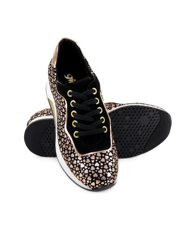 Zapatillas de Mujeres Ginova con Corazón Patrón