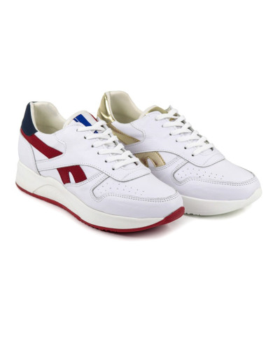 Mujeres Ginova White Trainers con detalles