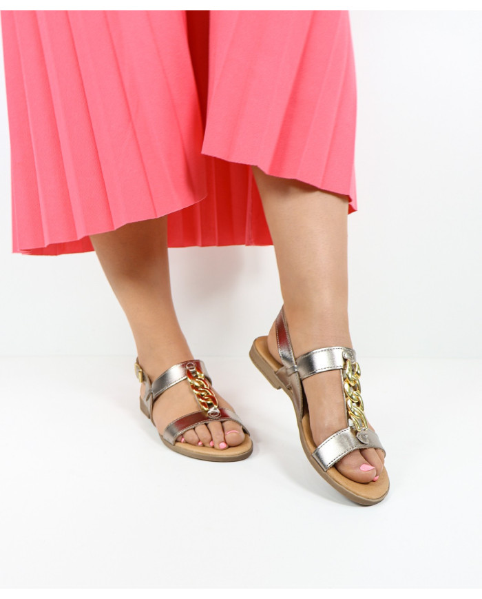Sandals by Madame Ginova with Golden Chain