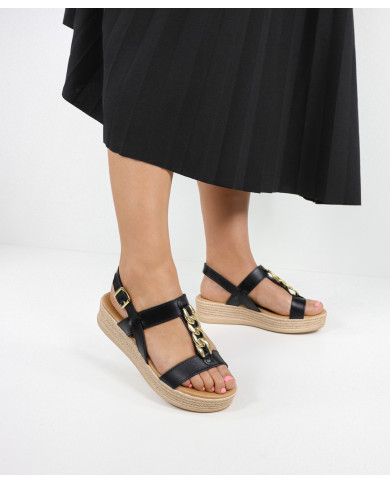 Sandals by Madame Ginova with Golden Chain