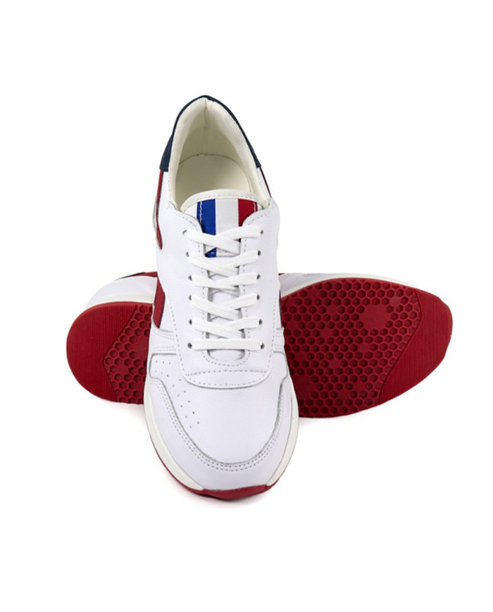 Mujeres Ginova White Trainers con detalles