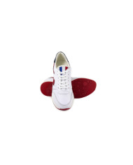 White and Red Ginova Woman Sneakers with Details