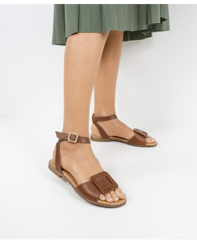 Lower sandals of Lady Ginova with Frontal Aplique