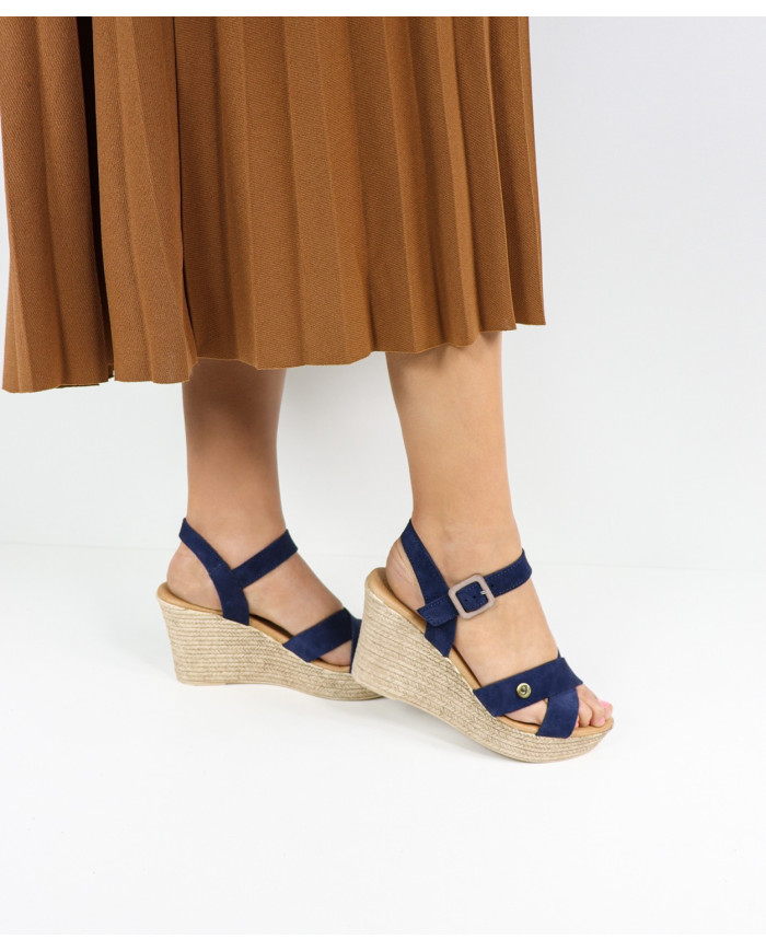 Suede Sandals with Ladies' Wedge Ginova