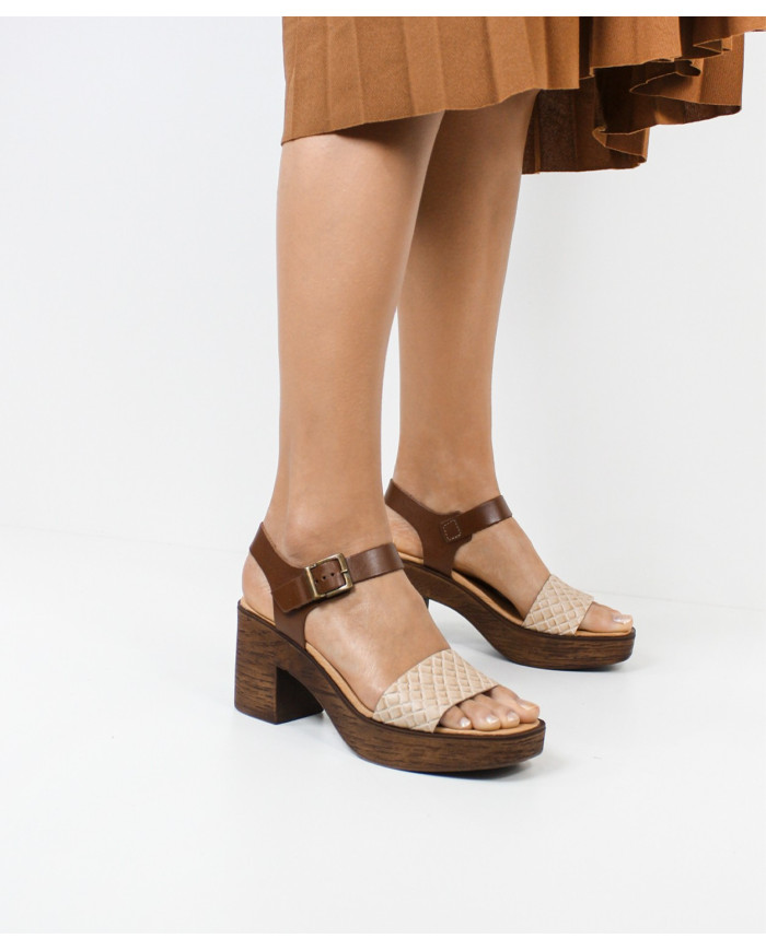 Sandalias de Senhora Ginova con Tira Decorada