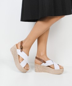 Sandálias de Senhora Ginova com Tiras Perfuradas