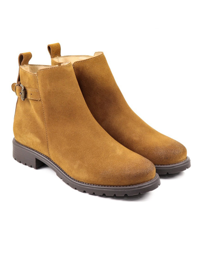 Botas de Mulher em Camel com Fivela Ginova