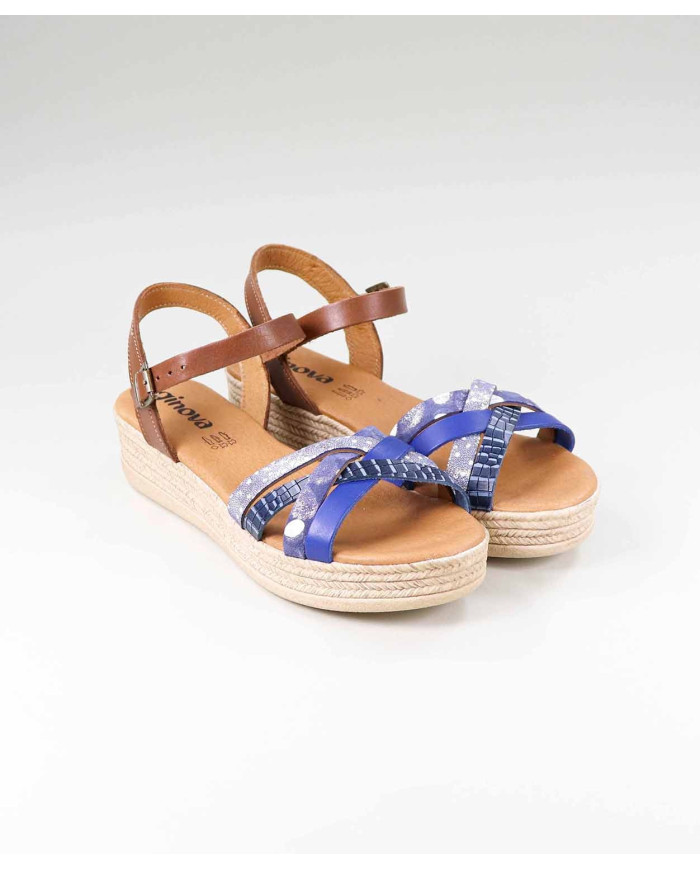 Sandals by Madame Ginova with Cross Strips