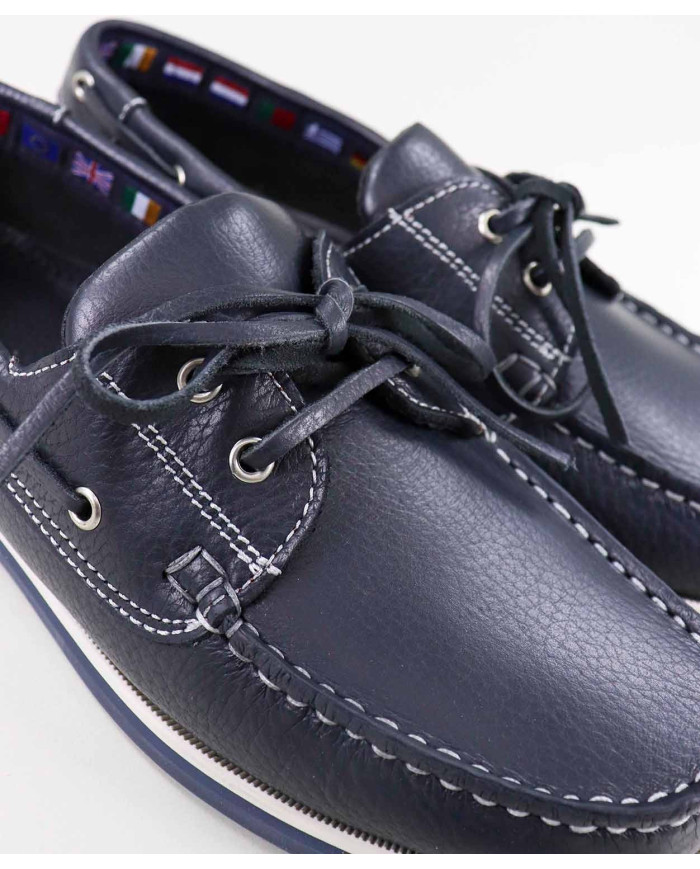 Men's Sailing Shoes with White Sole Ginova