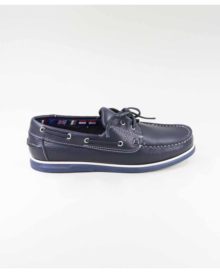 Men's Sailing Shoes with White Sole Ginova