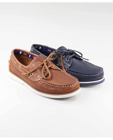 Men's Sailing Shoes with White Sole Ginova
