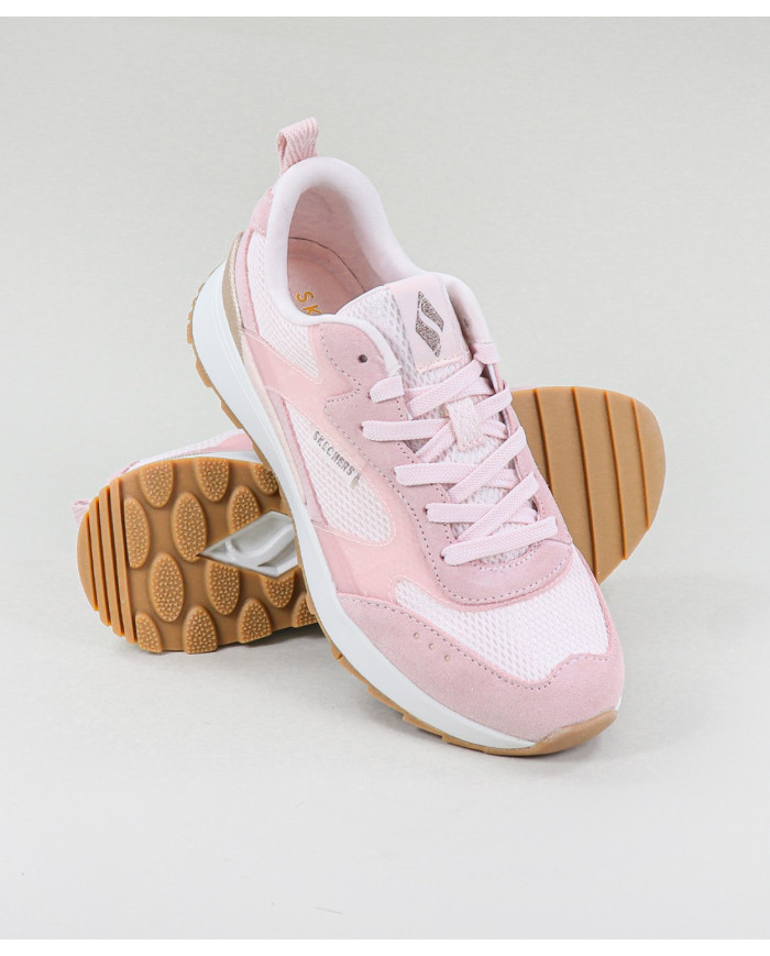 Pink Skechers Shiny Jogger shoes