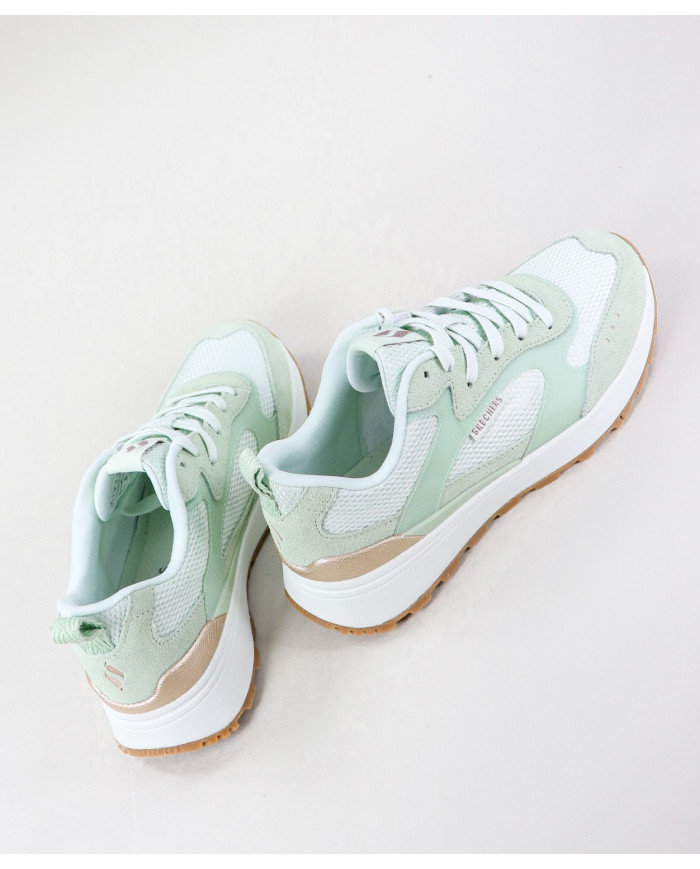 Menta Skechers Shiny Jogger Green Trainers