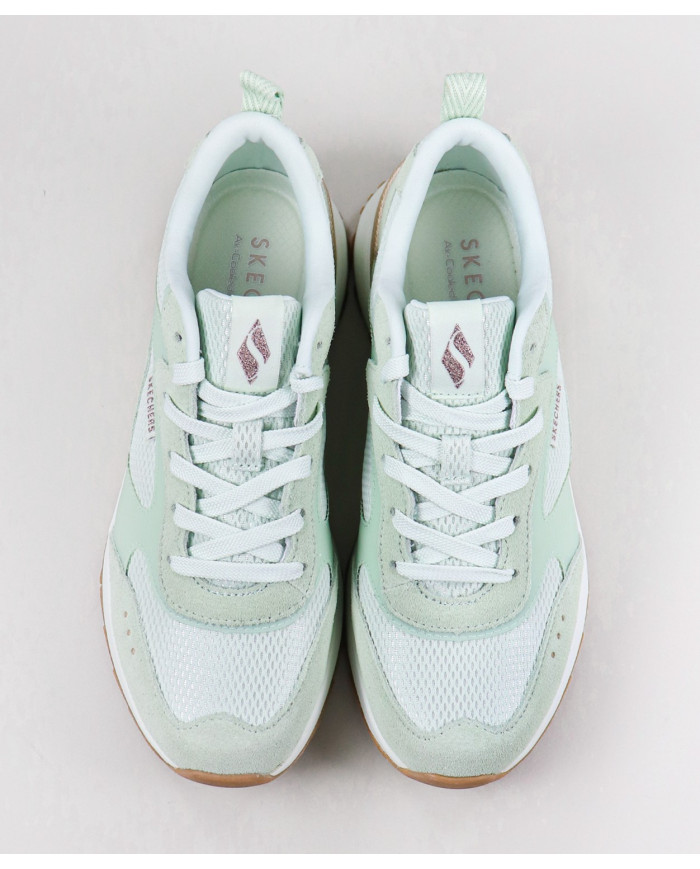 Menta Skechers Shiny Jogger Green Trainers