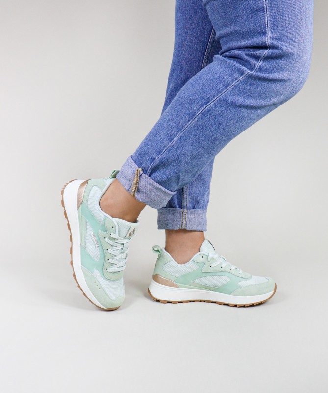 Sapatilhas Verde Menta Skechers Shiny Jogger