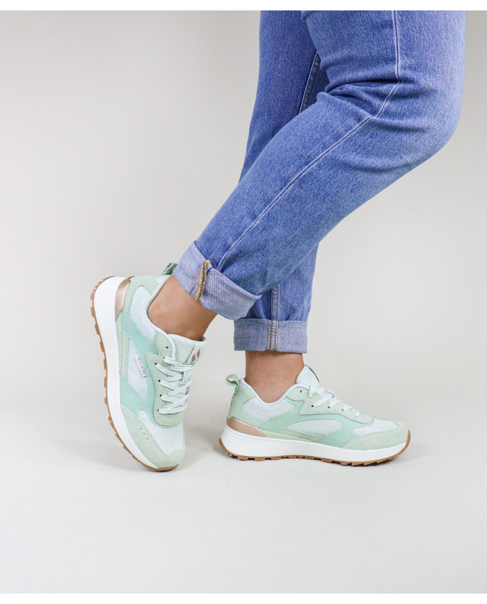Menta Skechers Shiny Jogger Green Trainers