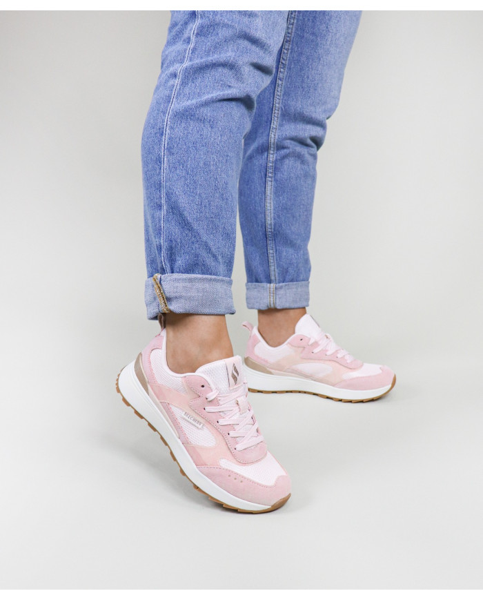 Pink Skechers Shiny Jogger shoes