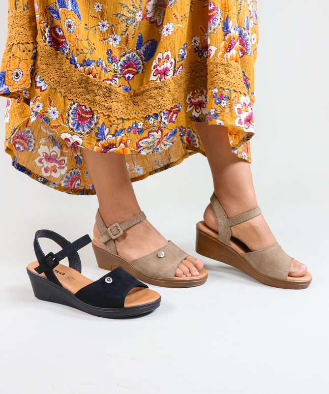 Sandálias de Senhora Ginova com Tira Ajustável