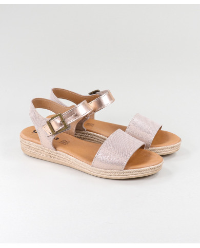 Sandalias Lady Ginova con acabado brillante