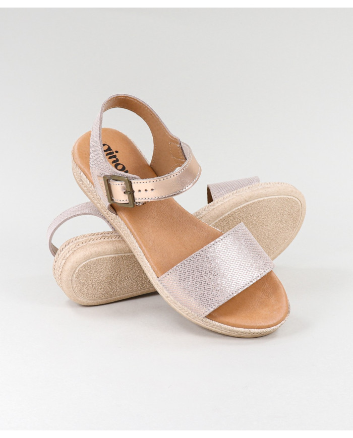 Sandalias Lady Ginova con acabado brillante