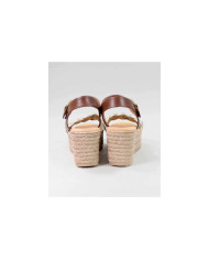 Platinum Cunha Sandals with Ingressed Strip Lady Ginova