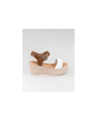 White Sandals of Cunha with Strip Entrançada Senhora Ginova