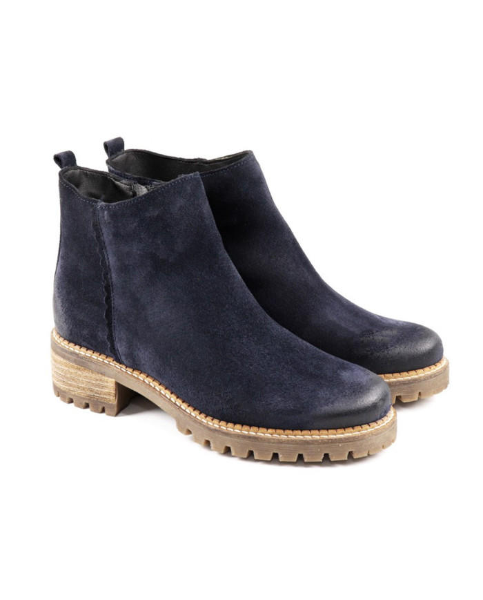 Blue Lady Boots with Anti-slip Sole Ginova