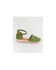 Green Sandals by Ms. Ginova with Apertar Strip