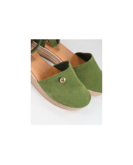 Green Sandals by Ms. Ginova with Apertar Strip