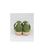 Green Sandals by Ms. Ginova with Apertar Strip