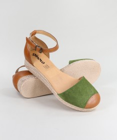 Sandálias de Senhora Ginova com Dois Tons