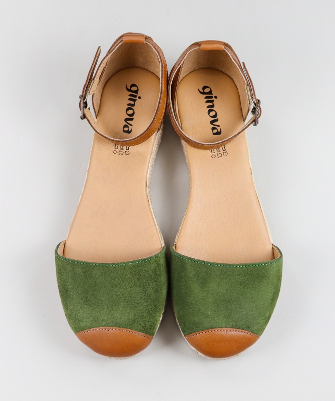 Sandálias de Senhora Ginova com Dois Tons