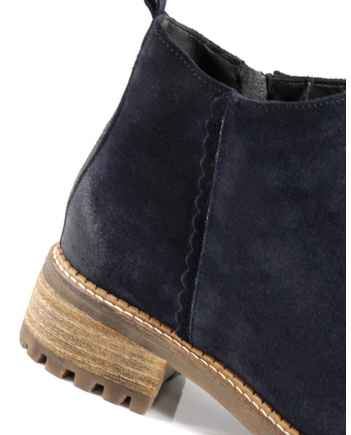 Botas de Senhora Azuis com Sola Antiderrapante Ginova