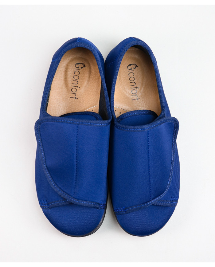 Zapatos cómodos para mujer con velcro con apertura total