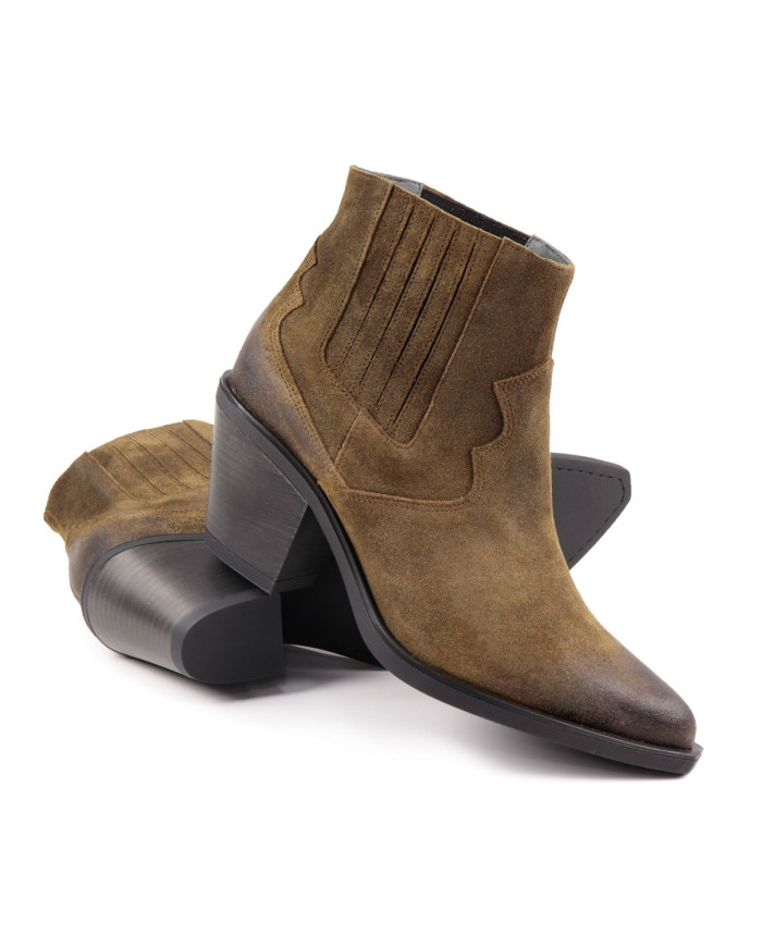 Botas Texana de salto medio femenino