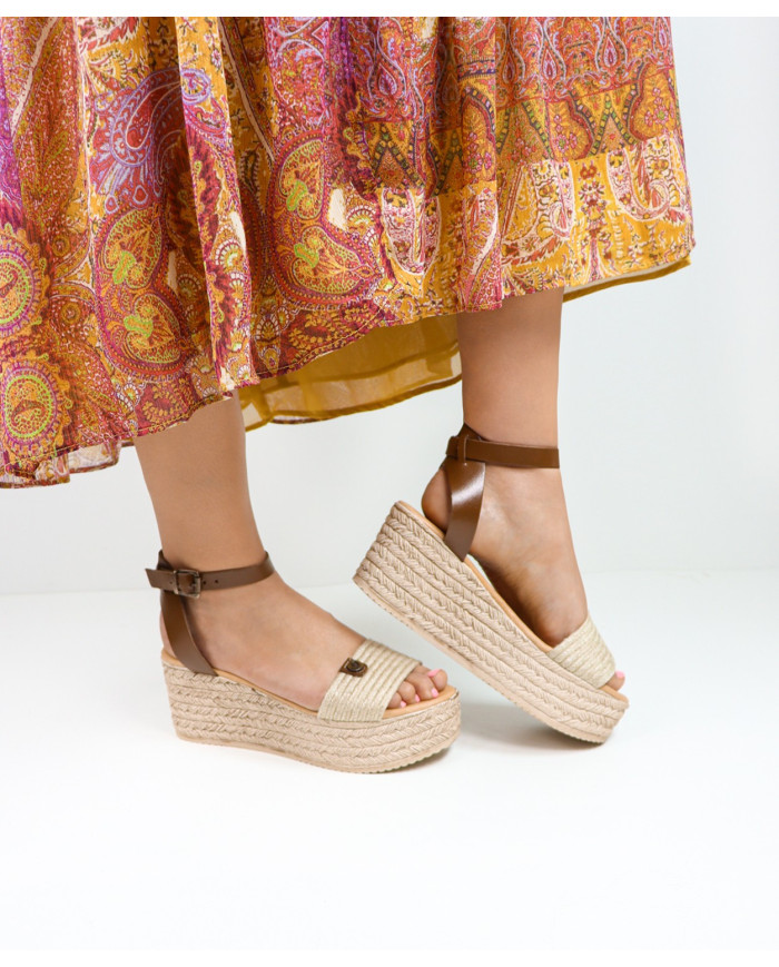 Sandalias de Senhora Ginova con Strip en Esparto